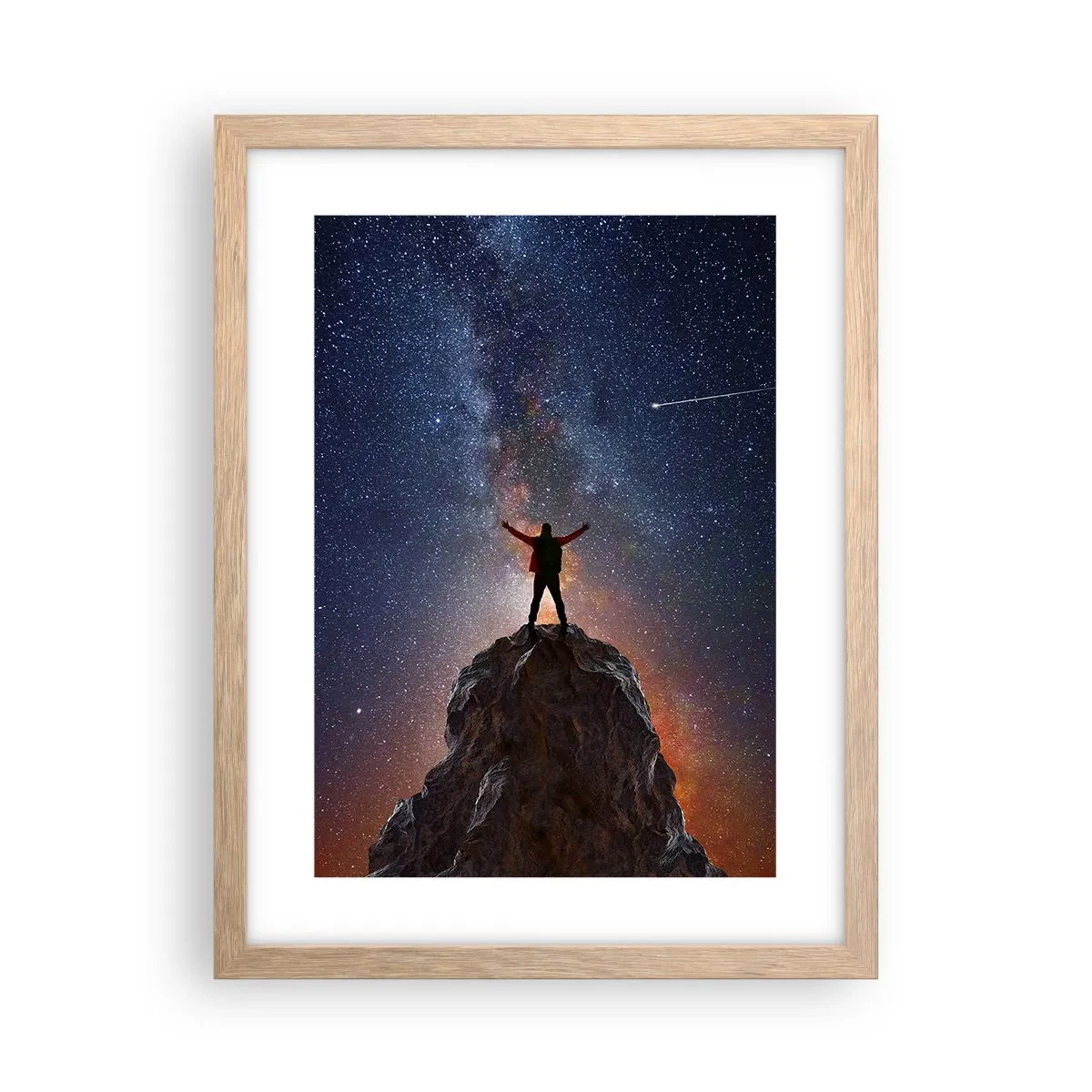 Affisch i ram av ljusek - Kraften är med mig! - 30x40 cm