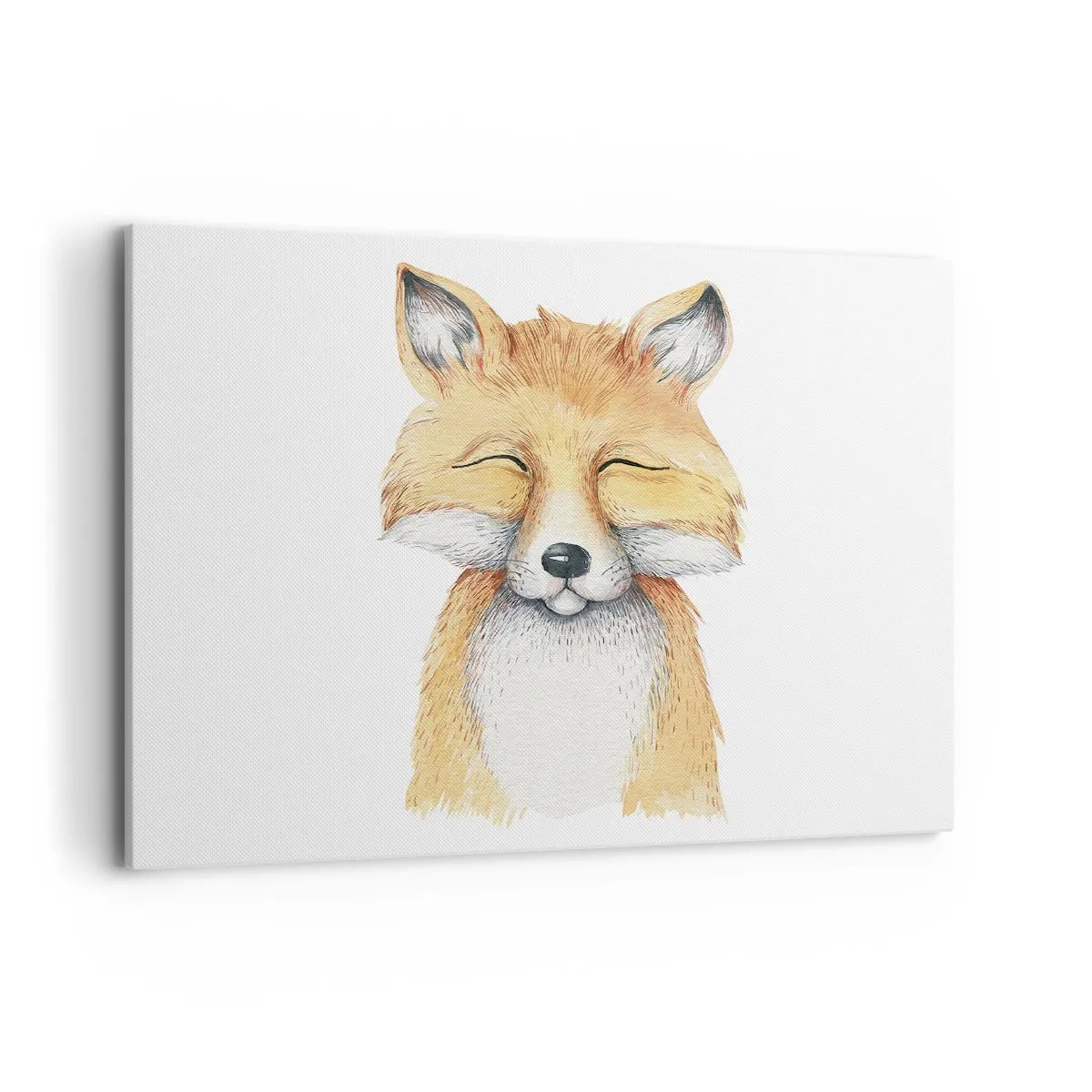 Canvastavla - Bild på duk - Rävens humör - 120x80 cm