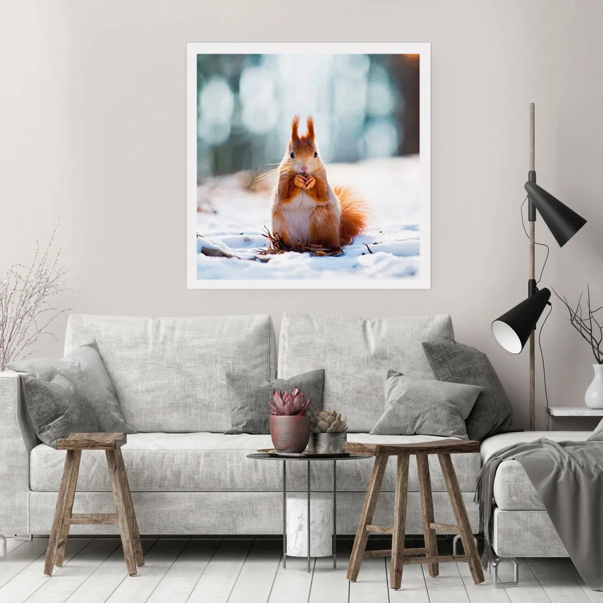 Affisch - Vad glor du på? - 30x30 cm