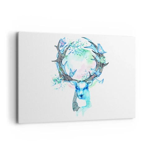 Canvastavla - Bild på duk - Naturens styrka och mildhet - 100x70 cm