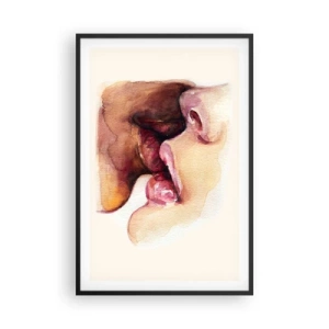 Affisch i svart ram - Som dag och natt, jord och himmel - 61x91 cm