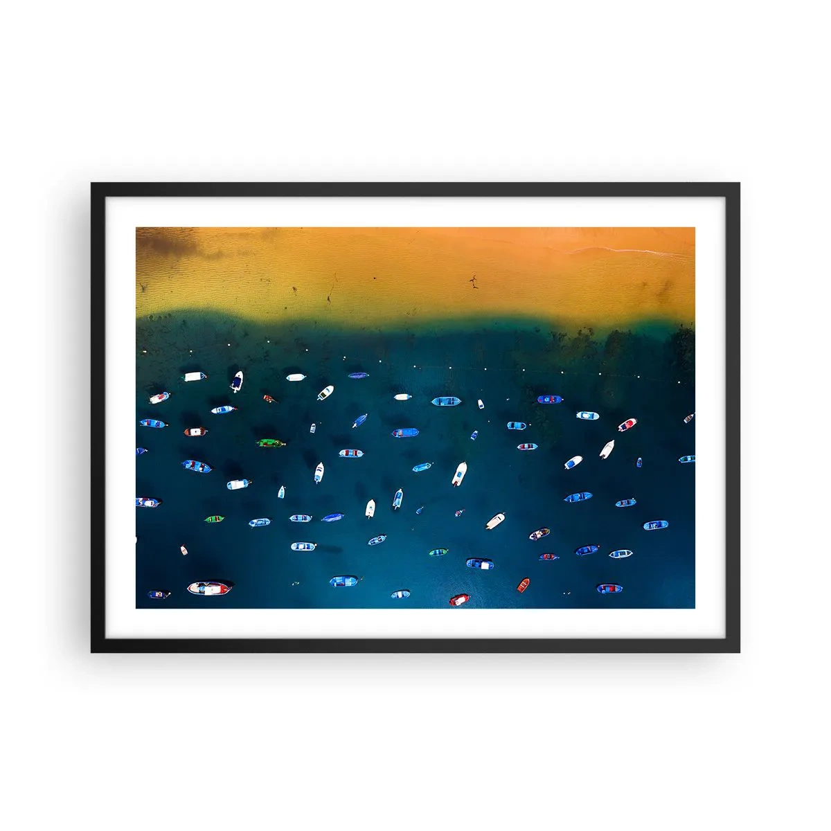 Affisch i svart ram - Ett semesterspel - 70x50 cm