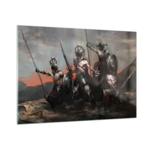 Glastavla - Bild på glas - Med eller på skölden - 100x70 cm