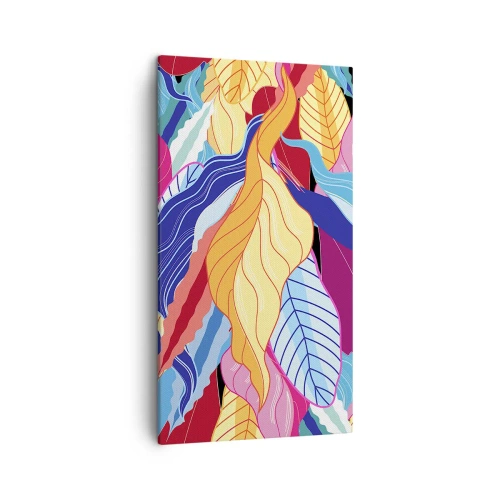 Canvastavla - Bild på duk - Färgglad röra - 45x80 cm