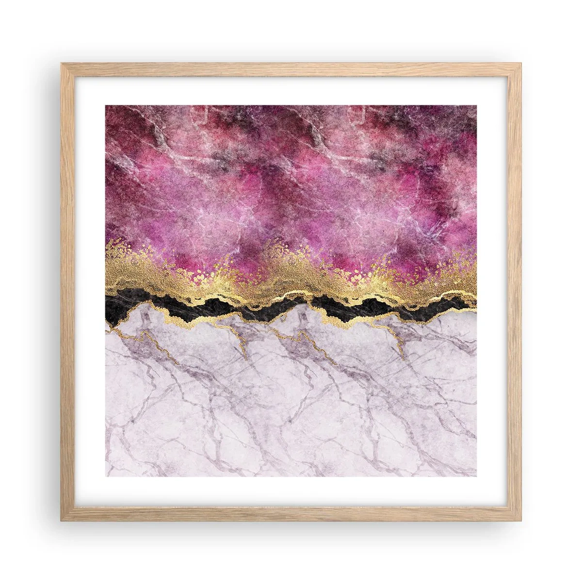 Affisch i ram av ljusek - På gränsen - 50x50 cm