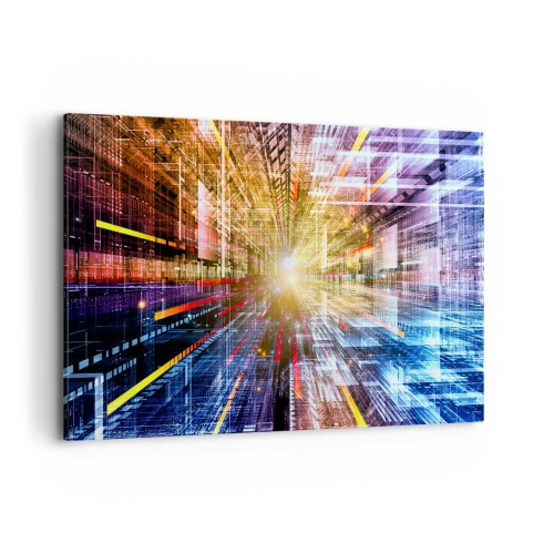 Canvastavla - Bild på duk - Ljuskorridor - 120x80 cm