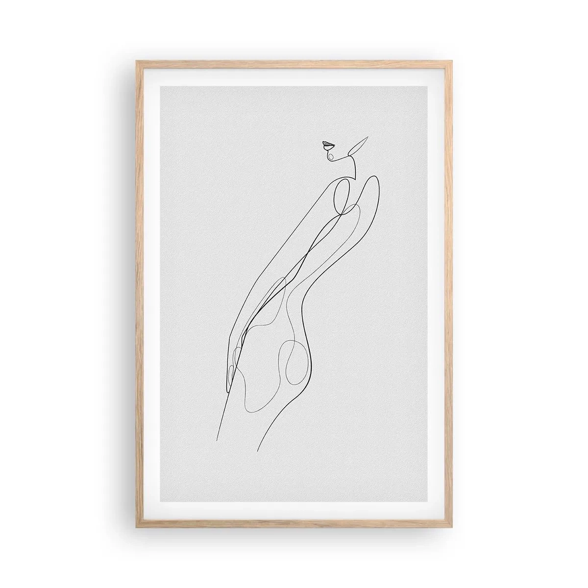 Affisch i ram av ljusek - Bara en utfästelse - 61x91 cm