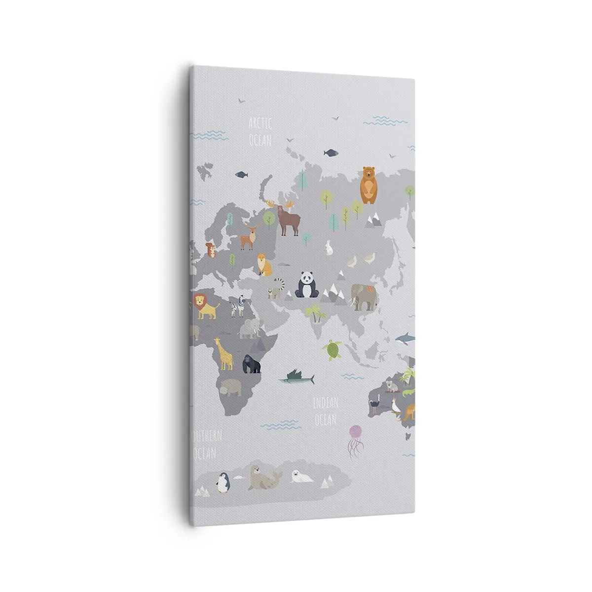 Canvastavla - Bild på duk - Säg varifrån du är... - 55x100 cm