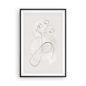 Affisch i svart ram - Skönhetens spiral - 61x91 cm