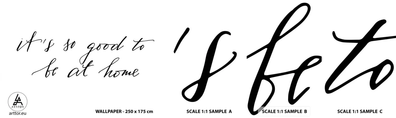 Provbit av självhäftande fototapet Deluxe Sticker - Hela sanningen - Typografi, Bekräftelse, Maxim - 100x30 cm