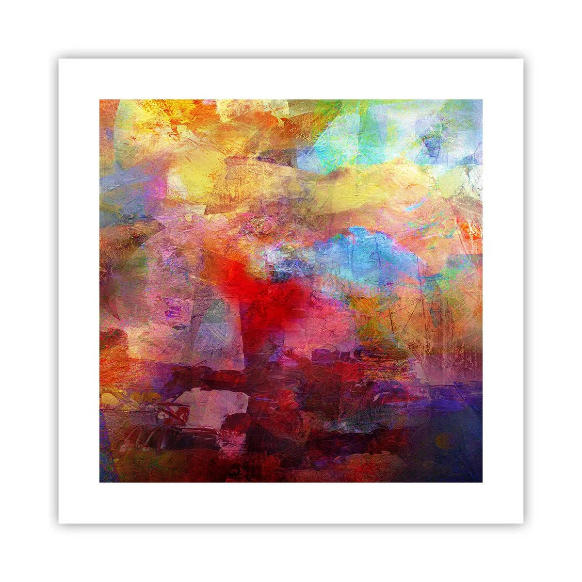 Affisch - Titta in i regnbågen - 40x40 cm