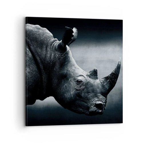 Canvastavla - Bild på duk - Höger profil - 70x70 cm