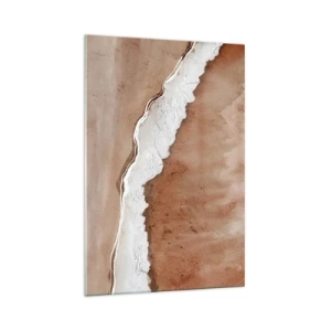 Glastavla - Bild på glas - I jordnära färger - 70x100 cm