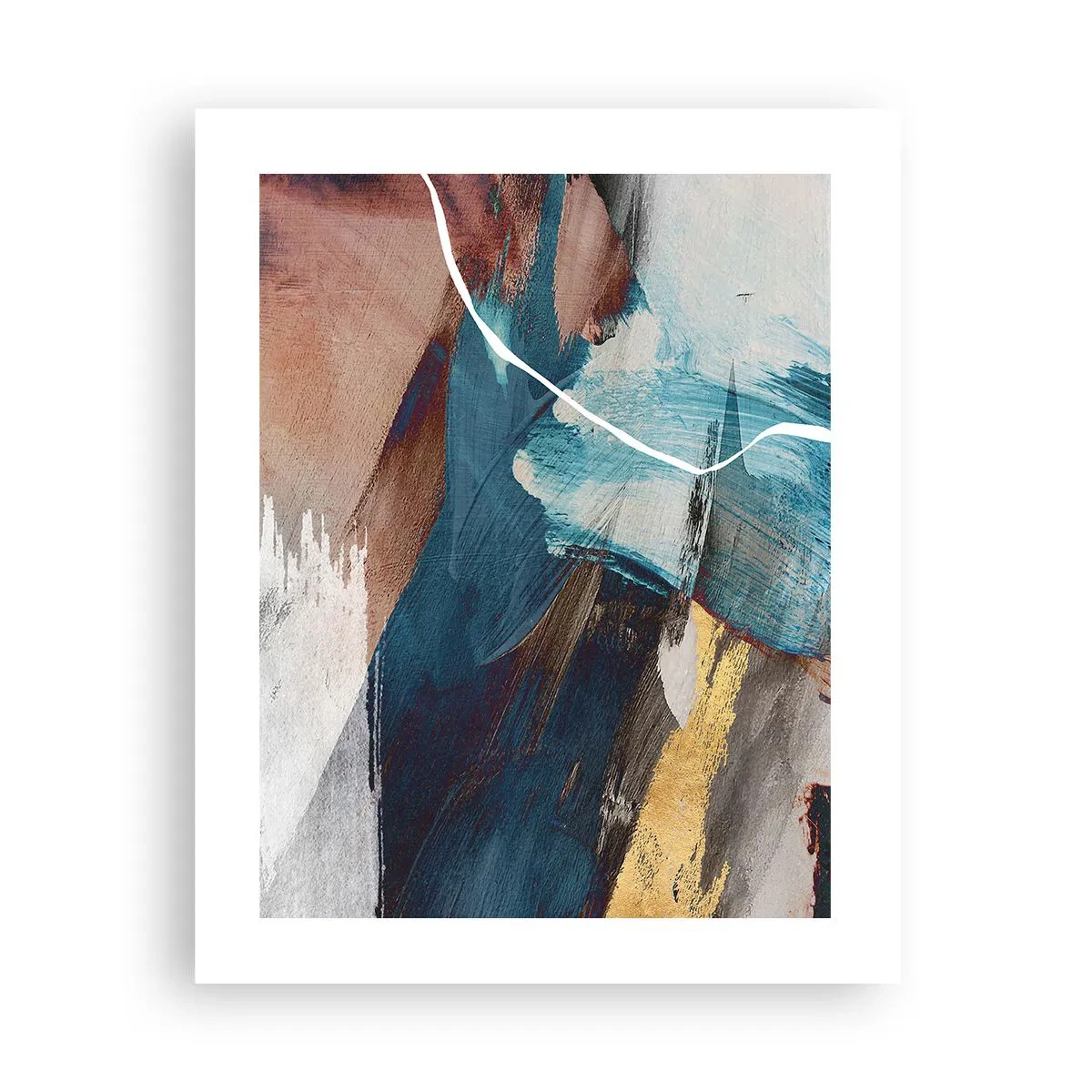 Affisch - Med styrka och energi - 40x50 cm