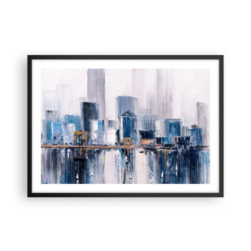 Affisch i svart ram - New York-impression - 70x50 cm