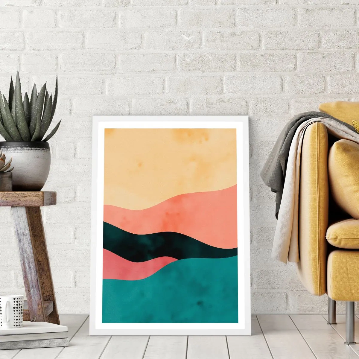 Affisch i vit ram - Enig oenighet - 61x91 cm