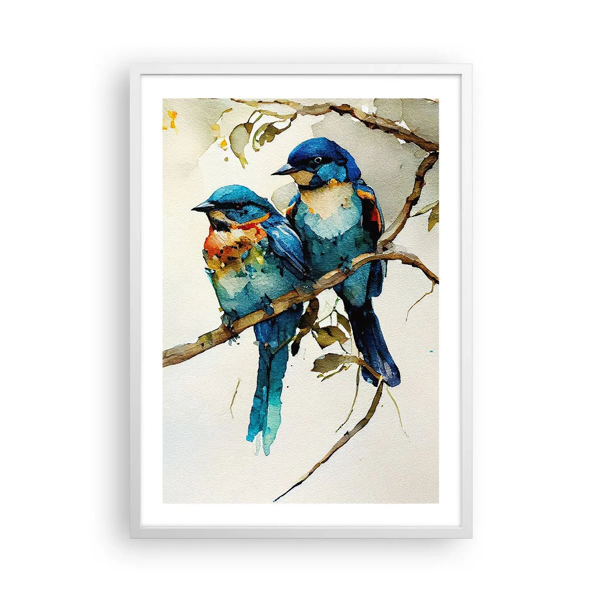 Affisch i vit ram - Sur? - 50x70 cm