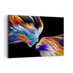 Canvastavla - Bild på duk - Fusion av energi och ljus - 100x70 cm