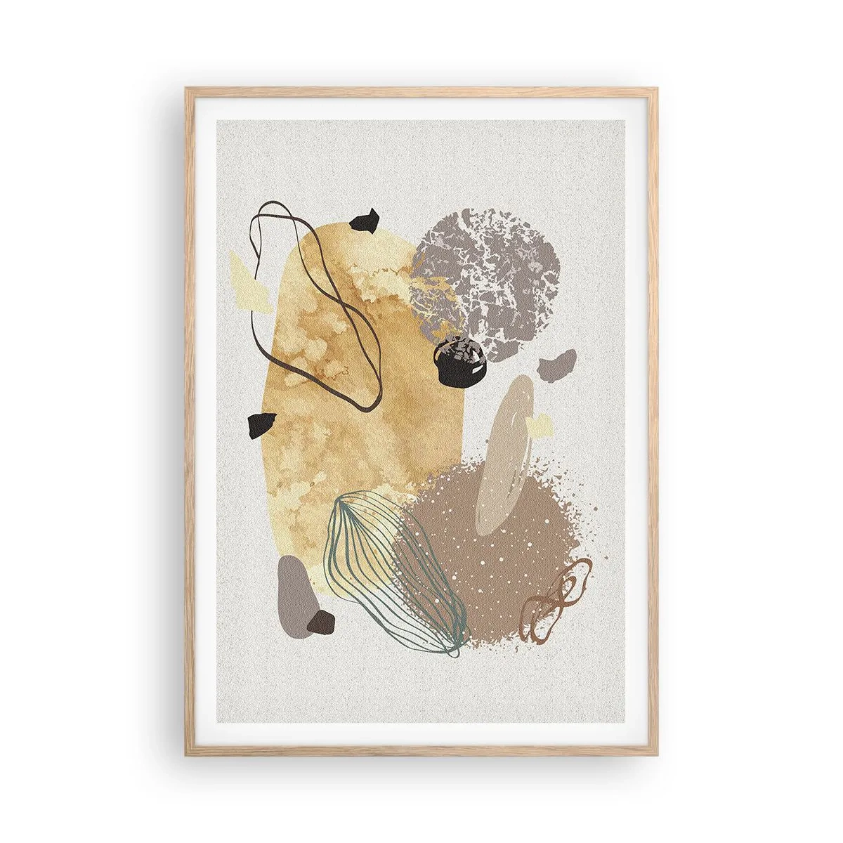 Affisch i ram av ljusek - Olika former - 70x100 cm