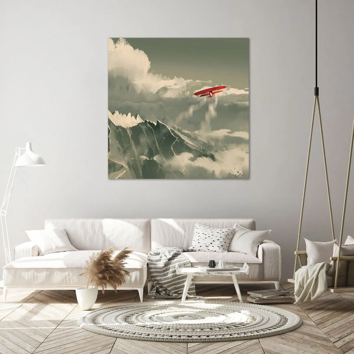 Canvastavla - Bild på duk - Orädd pionjär - 70x70 cm