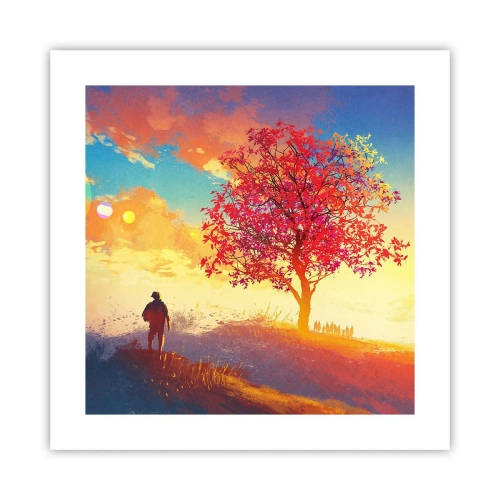 Affisch - Pilgrim i målet - 40x40 cm