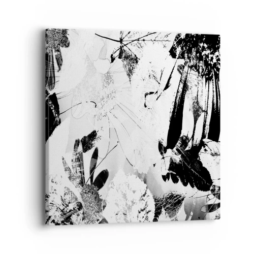 Canvastavla - Bild på duk - Höst i negativet - 40x40 cm