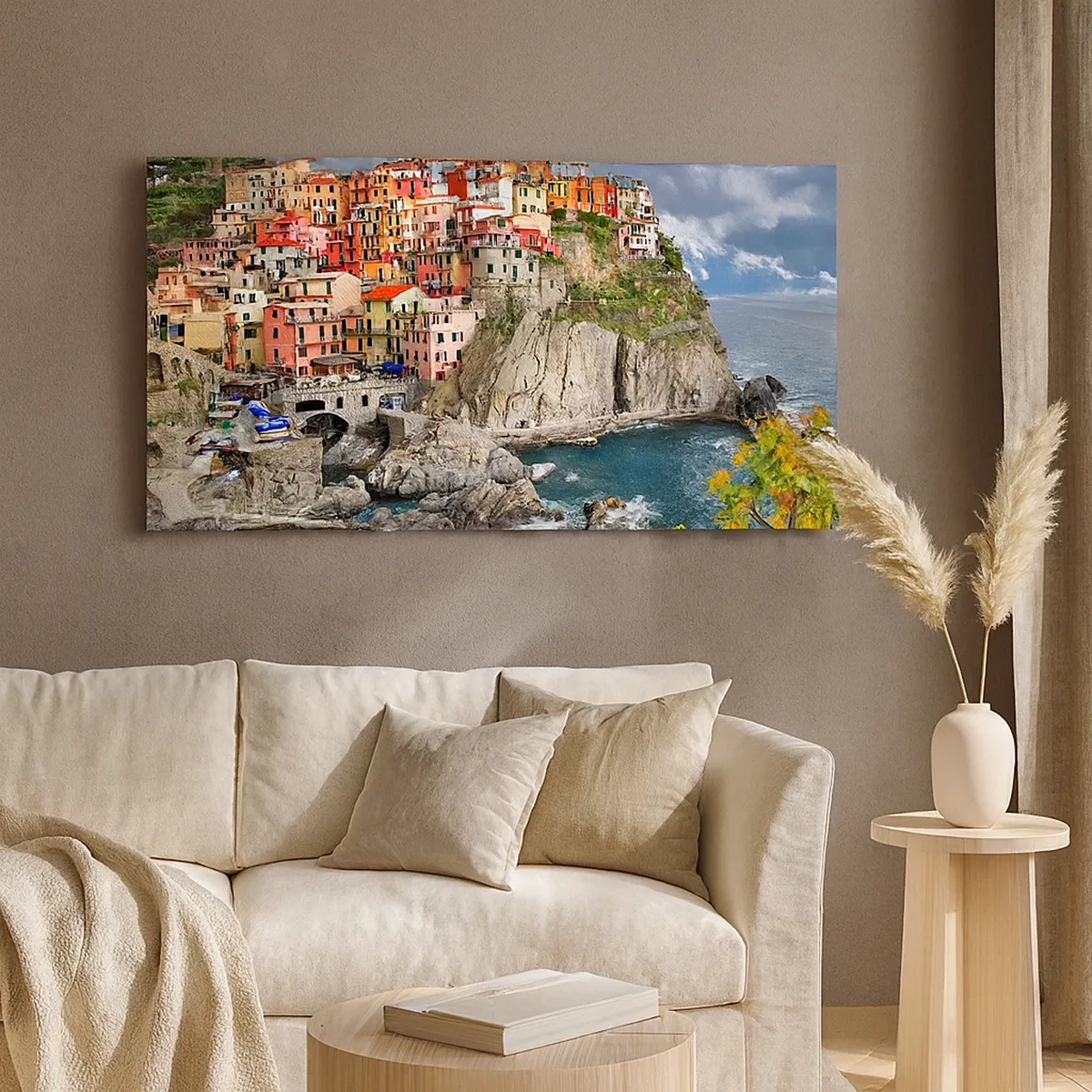 Canvastavla - Bild på duk - I bergets famn - 30x30 cm