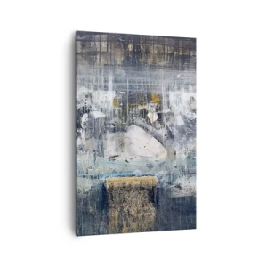 Canvastavla - Bild på duk - På is och klumpar - 80x120 cm