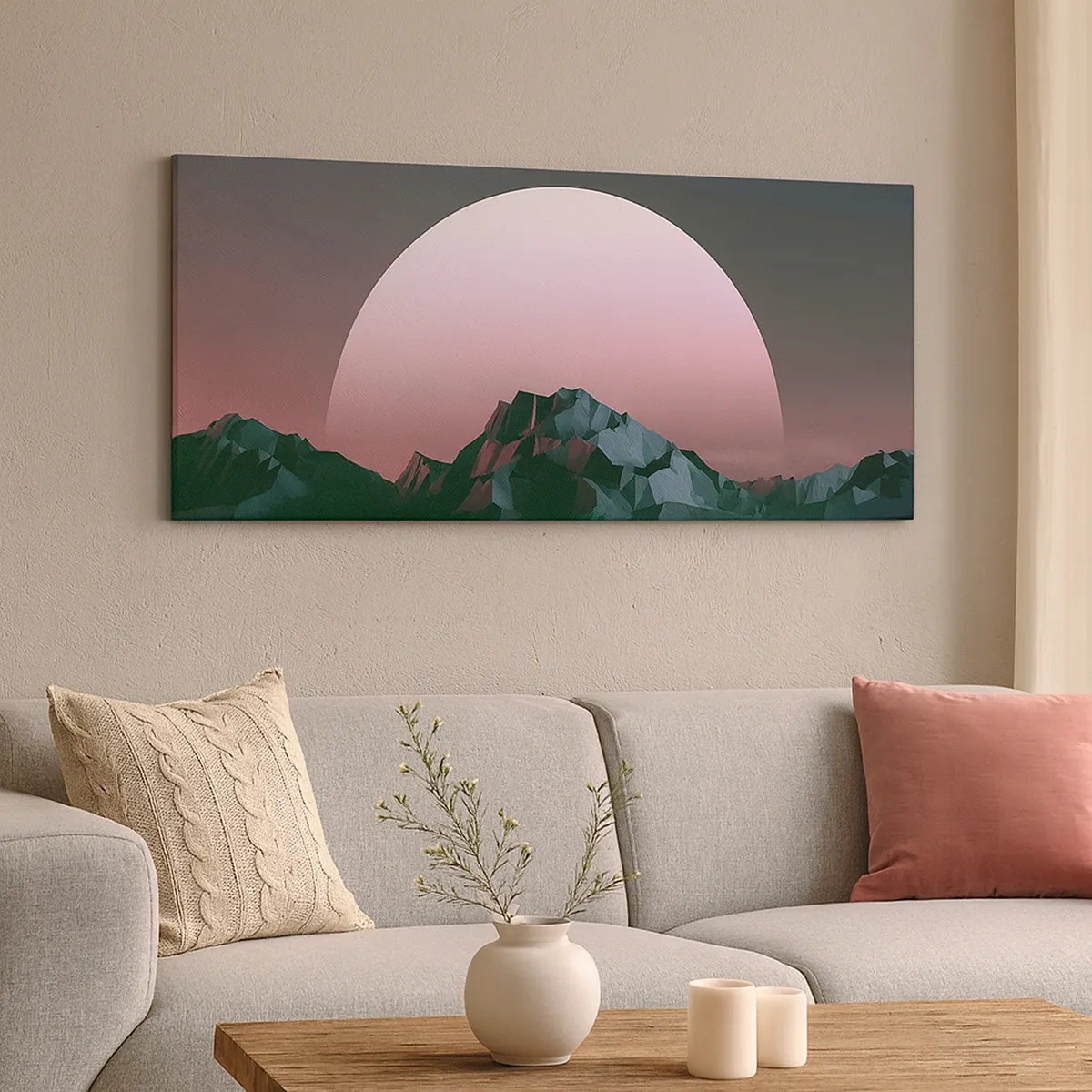 Canvastavla - Bild på duk - I den granliggande galaxen - 30x30 cm