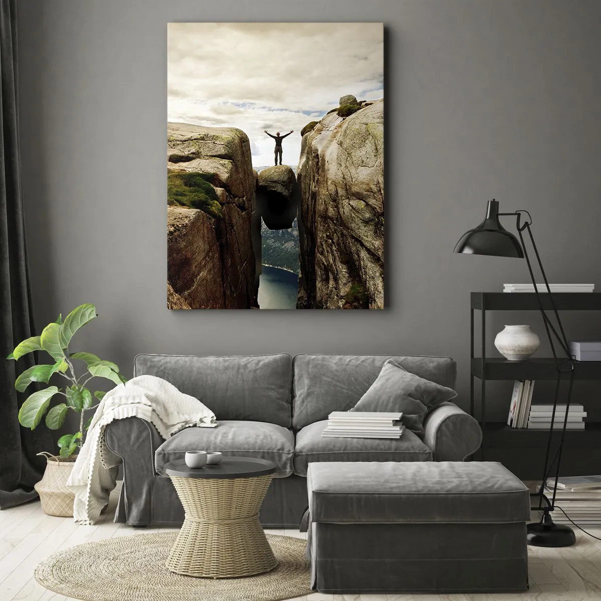 Canvastavla - Bild på duk - Hur jag mår?! - 80x120 cm