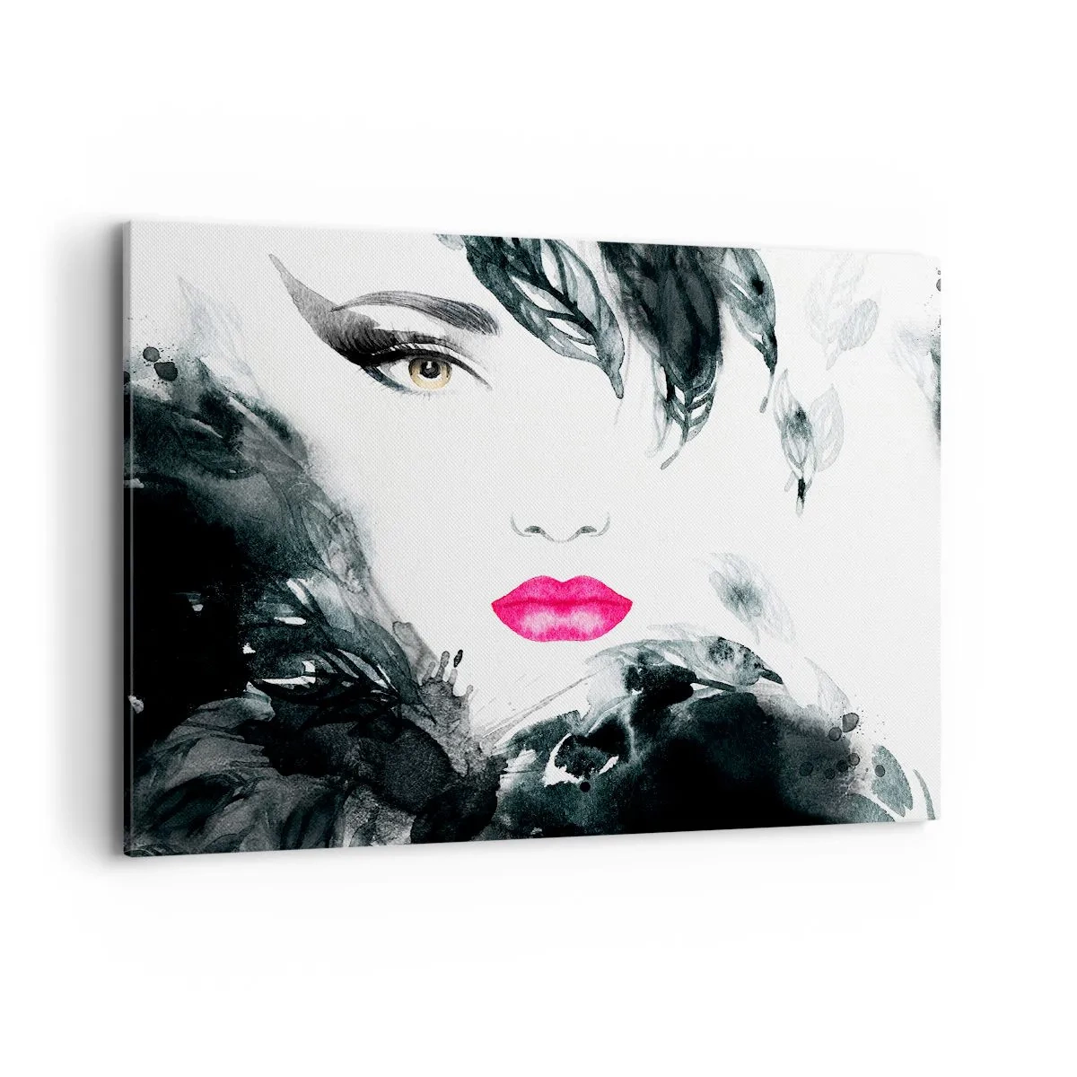 Canvastavla - Bild på duk - Observera! Femme fatale - 100x70 cm