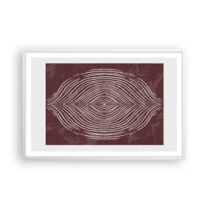 Affisch i vit ram - Rymden talar - 91x61 cm