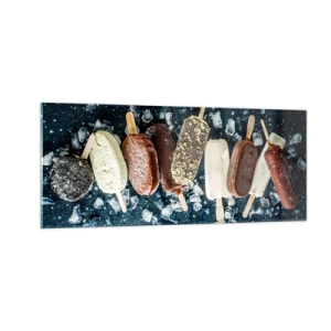 Glastavla - Bild på glas - Smak av varm sommar - 100x40 cm