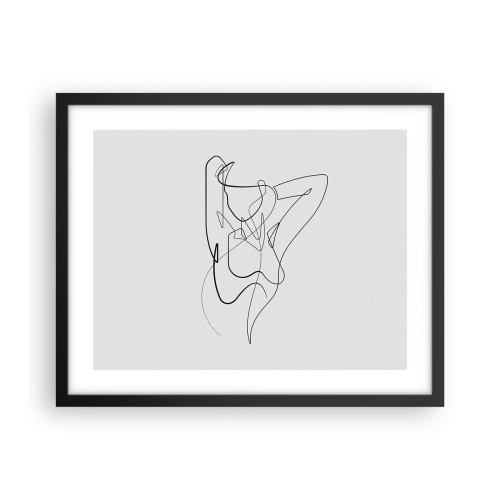 Affisch i svart ram - Hurdan du är... - 50x40 cm