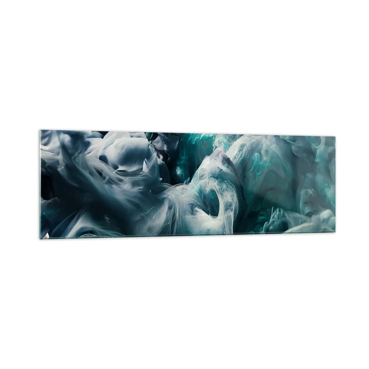 Glastavla - Bild på glas - Färg i rörelse - 160x50 cm