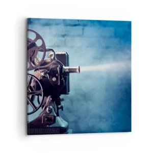 Canvastavla - Bild på duk - I gamla biografen - 70x70 cm