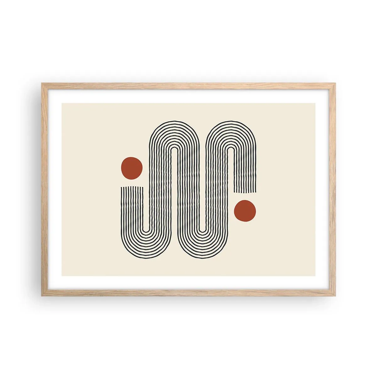 Affisch i ram av ljusek - från början till slutet - 70x50 cm