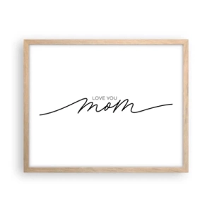 Affisch i ram av ljusek - Jag är mycket rörd - 50x40 cm