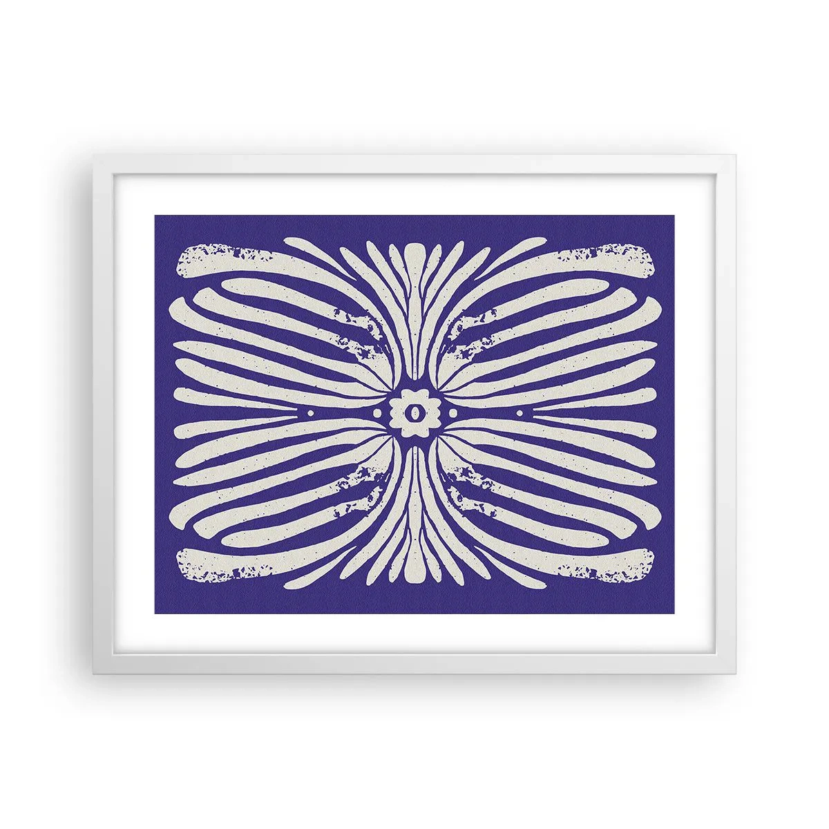 Affisch i vit ram - Etnisk inspiration - 50x40 cm