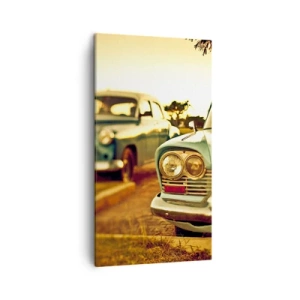 Canvastavla - Bild på duk - Vi väntar och ser - 45x80 cm