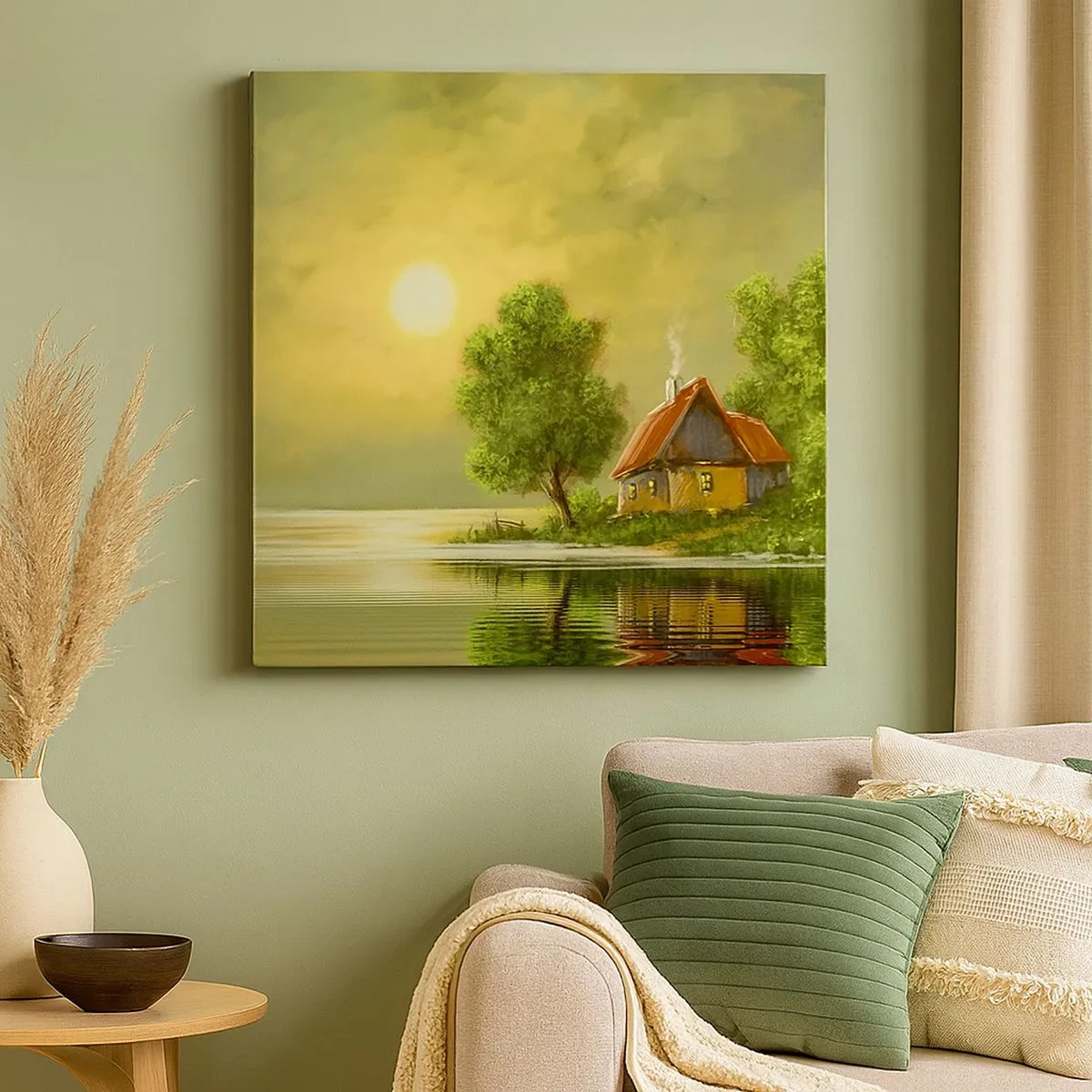 Canvastavla - Bild på duk - Vackert som från en bild - 30x30 cm