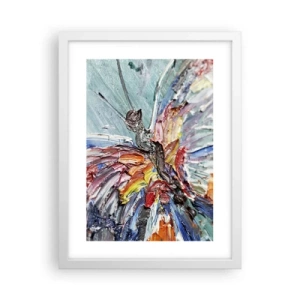 Affisch i vit ram - Målad av naturen - 30x40 cm