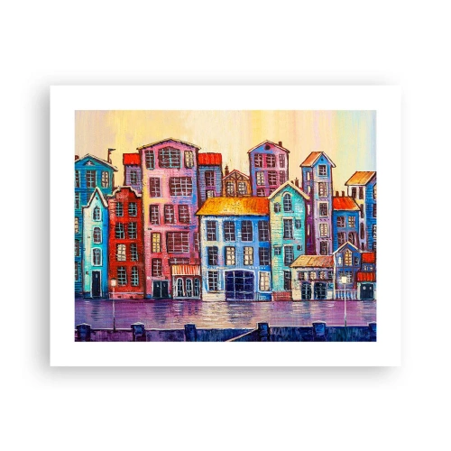 Affisch - En sagostad  - 50x40 cm