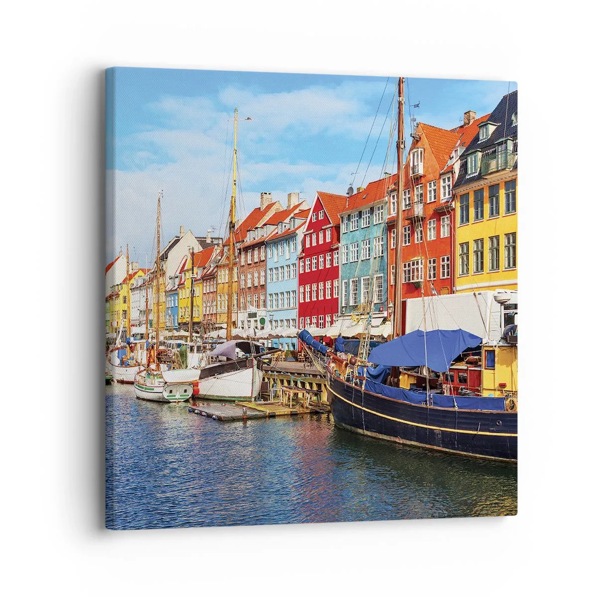 Canvastavla - Bild på duk - Glad kaj - 30x30 cm