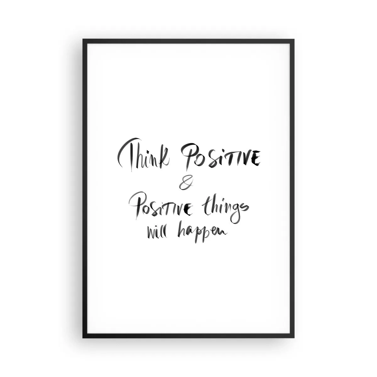 Affisch i svart ram - Hur ska man leva? - 70x100 cm