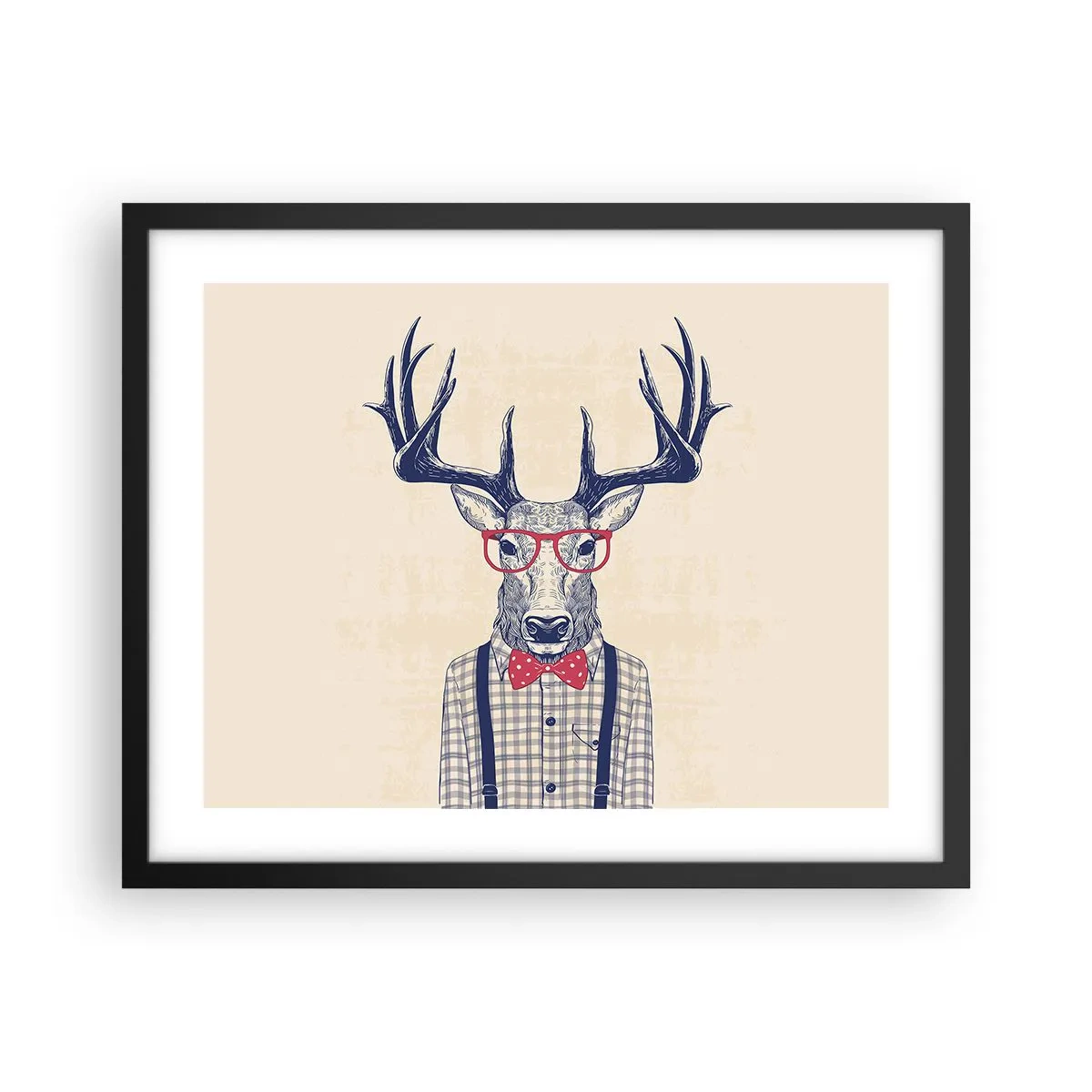 Affisch i svart ram - Rolig extravagans - 50x40 cm