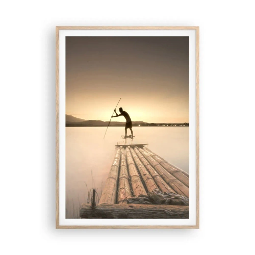Affisch i ram av ljusek - Före avkoppling - 70x100 cm