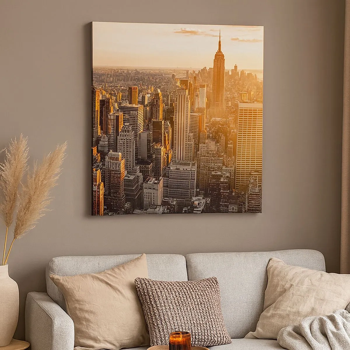 Canvastavla - Bild på duk - Växa i solskenet - 30x30 cm