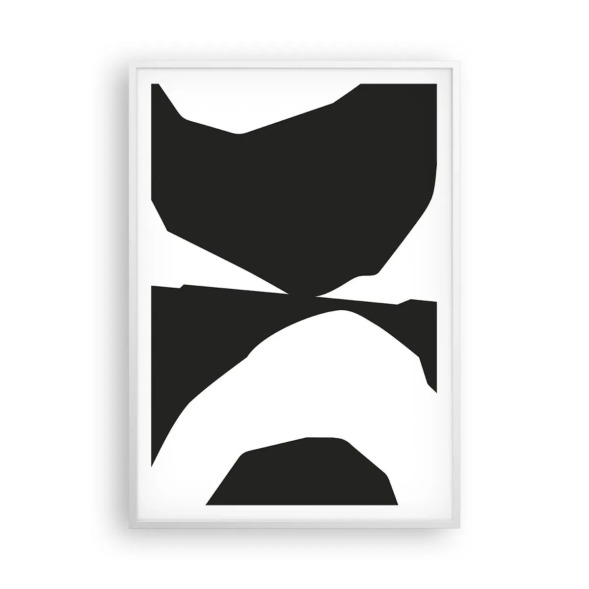 Affisch i vit ram - Positiv-negativ - 70x100 cm