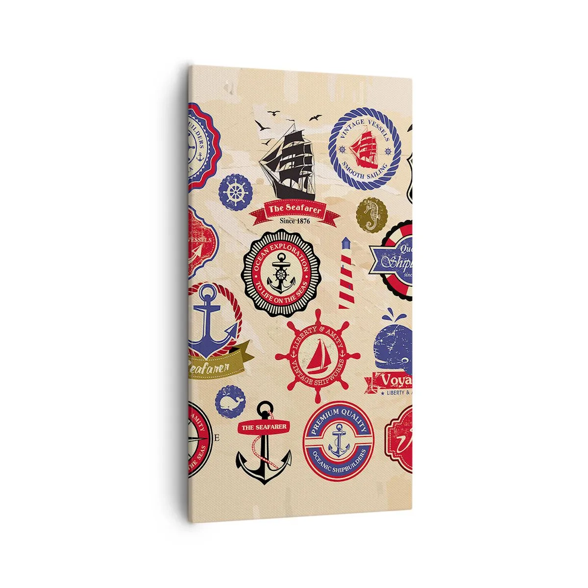 Canvastavla - Bild på duk - Seglarbroderskap - 55x100 cm